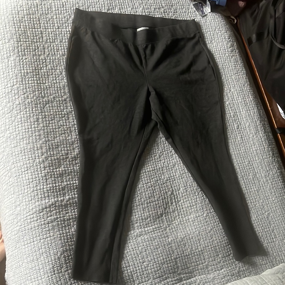 Women’s 2X NWOT Ponte pants in deep gray.
